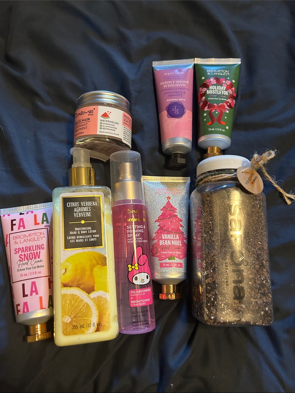 Bath & Body Collection — Assorted Pink, Green, Yellow & Clear Bottles